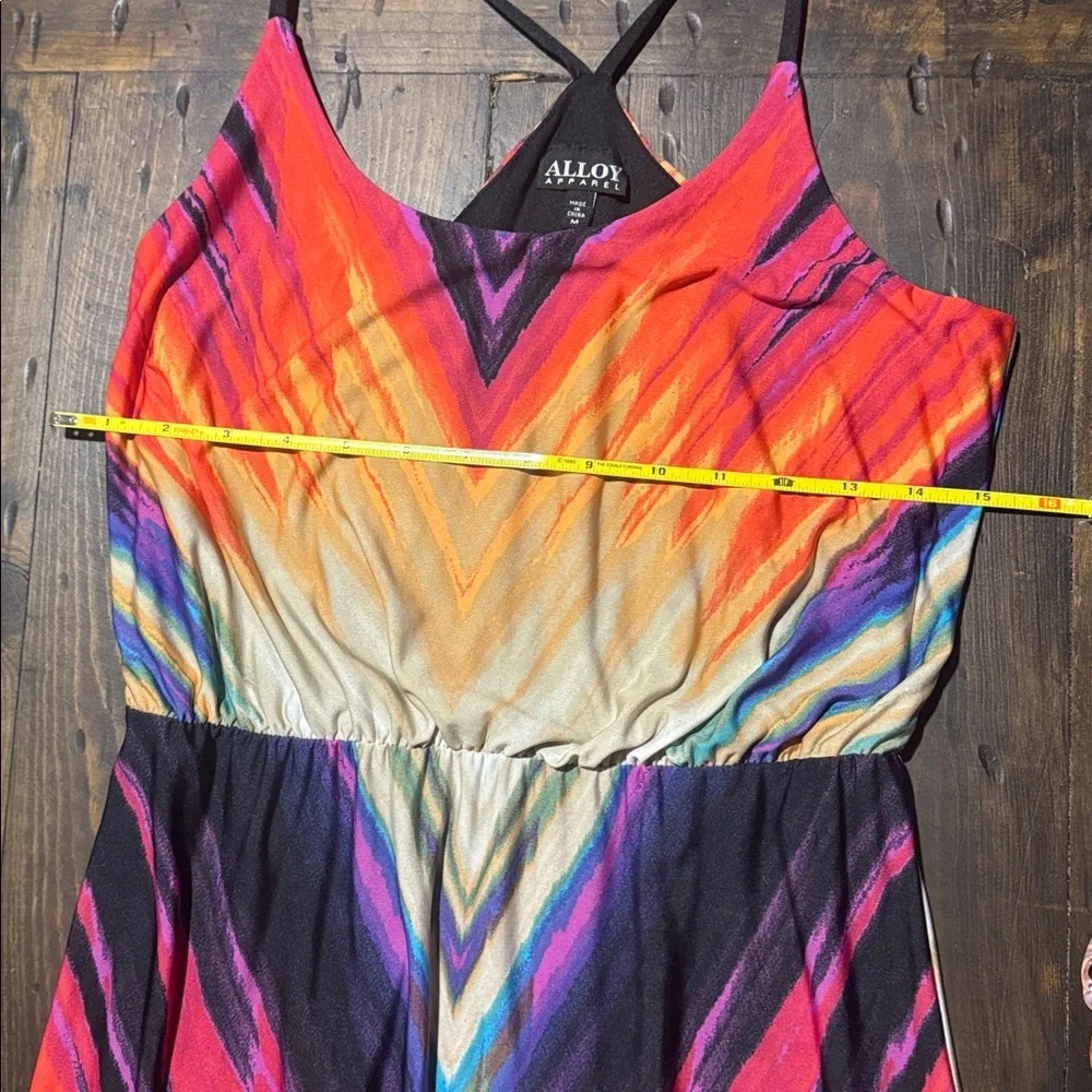 ALLOY Apparel-Vibrant Chevron Maxi Dress - Picture 8 of 10